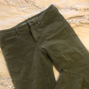 army green american eagle jeans